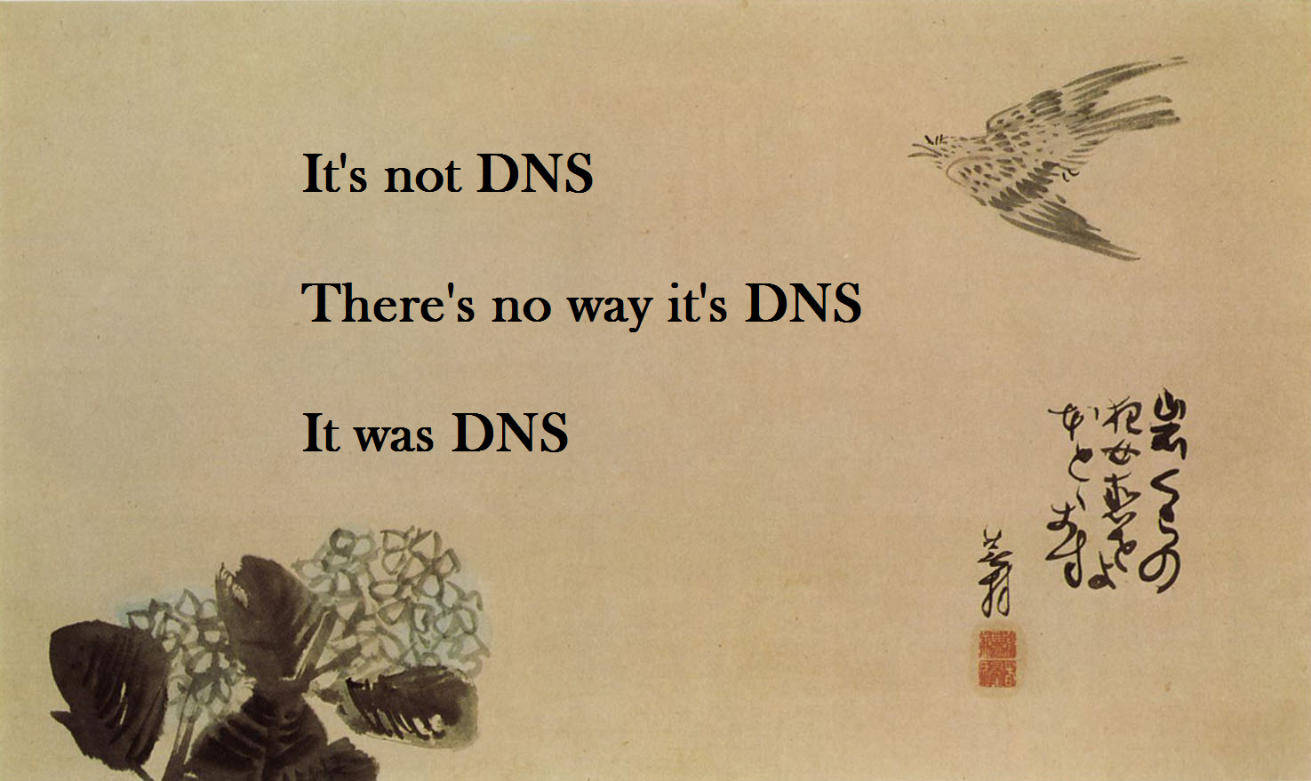 It's always DNS